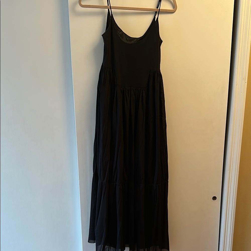 Vince Tulle Black Maxi Dress